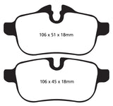 EBC 09+ BMW Z4 3.0 (E89) Greenstuff Rear Brake Pads