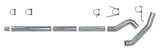 Diamond Eye KIT 5in Catback MFLR RPLCMENT PIPE Single AL: 2004.5-2007.5 DODGE CUMMINS 600