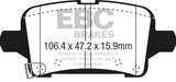 EBC 2016+ Chevrolet Malibu 1.5L Turbo (Elec PB) Yellowstuff Rear Brake Pads