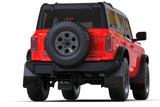 Rally Armor 21-25 Ford Bronco (Plstc Bmpr - NO Rptr/Sprt - NO RR/RB) Blk Mud Flap w/Red Logo