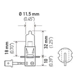 Hella Bulb H3 12V 55W Pk22S T325 +50