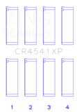 King Engine Bearings Honda F23 Performance Rod Bearing Set - Size STD
