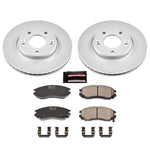 Power Stop 04-06 Hyundai Tiburon Front Z17 Evolution Geomet Coated Brake Kit