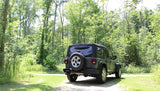 Corsa 2018-2025 Jeep Wrangler JL 2.5in Dual Rear Exit Polished Tips Sport Axle-Back Exhaust