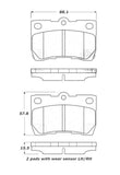 StopTech Street Touring 06 Lexus GS300/430 / 07-08 GS350 Rear Brake Pads