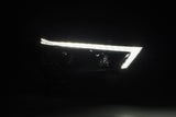 AlphaRex 14-20 Toyota 4Runner LUXX LED Proj Headlights Black w/Activ Light/Seq Signal/DRL