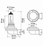 Hella H11 12V 55W PGJ19-2 HP2.0 Performance Halogen Bulb - Pair