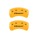 MGP 4 Caliper Covers Engraved Front & Rear With stripes/Dart Black finish silver ch