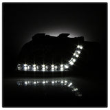 Spyder Audi A6 02-04 Projector Headlights Halogen Model Only - DRL Black PRO-YD-ADA601-DRL-BK