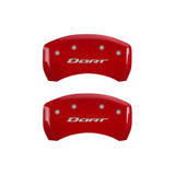 MGP 4 Caliper Covers Engraved Front & Rear With out stripes/Dart Yellow finish black ch