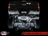 AWE Tuning 2015+ Ford F-150 0FG Single Exit Performance Exhaust System w/4.5in Chrome Silver Tips