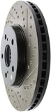 StopTech 02 Lexus ES 250/300/330/350 / 05-07 Toyota Avalon Slotted & Drilled Left Front Rotor
