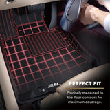 3D MAXpider 2012-2016 Hyundai Genesis Kagu 2nd Row Floormats - Black