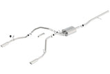 Borla 14 Silv/Sierra 1500 C/B Touring Exhaust /2.75in in Muffler 2.25inout 4inTIp SS Rear Exit