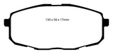 EBC 09-12 Hyundai Elantra 2.0 Touring Yellowstuff Front Brake Pads
