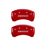 MGP 4 Caliper Covers Engraved Front & Rear MGP Red finish silver ch