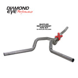 Diamond Eye KIT 4in Catback MFLR RPLCMENT PIPE DUAL SS: 2006-2007.5 CHEVY/GMC 6.6L 2500/3500