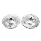 Power Stop 2019 Subaru Crosstrek Front Evolution Drilled & Slotted Rotors - Pair