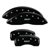 MGP 4 Caliper Covers Engraved Front & Rear MGP Black Finish Silver Char 2017 Toyota Corolla IM