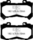 EBC 15+ Chevrolet Colorado 2.5 Greenstuff Front Brake Pads