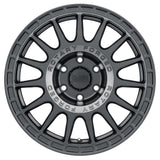 Black Rhino Sandstorm 17x8.0 5x114.3 ET10 CB 76.1 Semi Gloss Black w/Machined Dark Tint Ring Wheel