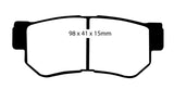 EBC 08-09 Hyundai Azera 3.3 Greenstuff Rear Brake Pads