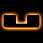 ORACLE Lighting Universal Illuminated LED Letter Badges - Matte Blk Surface Finish - U