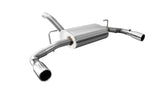Corsa 2018-2025 Jeep Wrangler JL 2.5in Dual Rear Exit Polished Tips Sport Axle-Back Exhaust