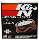 K&N 4in ID / 5.25in OD / 2in H Custom Assembly Filter designed to fit Harley-Davidson Motorcycles