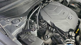 J&L 20-25 Hyundai Palisade / Kia Telluride 3.8L Oil Separator 3.0 Passenger Side - Clear Anodize