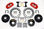 Wilwood Narrow Superlite 4R Rear P-Brk Kit 12.88in Drilled Red Chevy 12 Bolt-Spec 3.15in Brng