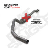 Diamond Eye KIT 4in Catback Single SS: 03-07 FORD 6.0L F250/F350