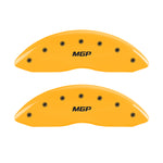 MGP 4 Caliper Covers Engraved Front & Rear MGP Yellow Finish Black Characters 2008 Hummer H2
