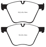 EBC 10+ BMW 760 6.0 Twin Turbo (F01) Greenstuff Front Brake Pads