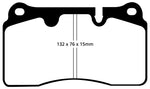 EBC 06-09 Volkswagen Touareg 3.6 (2 pin holes at top of backplate) Ultimax2 Front Brake Pads