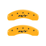 MGP 4 Caliper Covers Engraved Front & Rear RT Yellow finish black ch