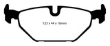 EBC 99-01 Saab 9-5 2.3 Turbo (Aero) Redstuff Rear Brake Pads