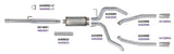 Diamond Eye KIT 3in Catback DUAL AL: DODGE 1500 2009-12 HEMI