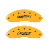 MGP 4 Caliper Covers Engraved Front & Rear Lightning Yellow Finish Black Char 2000 Ford F-150