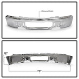 Spyder Ford F150 09-14 w/o Fog Light Hole Front Bumper - Chrome (OEM # 9L3Z17757A)