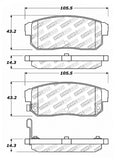 StopTech 04-11 Mazda RX-8 Street Select Rear Brake Pads