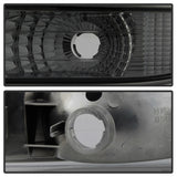 xTune Chevy Silverado 99-02 Amber Reflector Bumper Lights Smoke CBL-JH-CS99-AM-SM