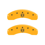 MGP 4 Caliper Covers Engraved Front RAM Engraved Rear RAMHEAD Yellow finish black ch