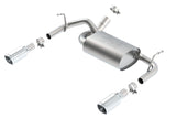 Borla 12-14 Jeep Wrangler JK 2Dr & 4Dr Rear Section ATAK Single Square Rolled Angle-Cut Exit Exhaust