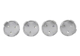 Ford Racing Ford Car Black & Chrome Wheel Center Cap Kit - Satin