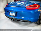 AWE Tuning Porsche 981 Performance Exhaust System - w/Chrome Silver Tips