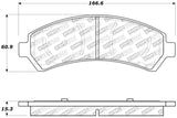 StopTech Sport Brake Pads w/Shims and Hardware - Rear