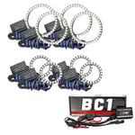 Oracle Vector Jeep Wrangler JK Grille Halo Kit - ColorSHIFT w/ BC1 Controller