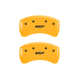 MGP Front set 2 Caliper Covers Engraved Front MGP Black finish silver ch