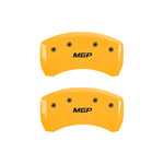 MGP 4 Caliper Covers Engraved Front & Rear MGP Yellow finish black ch